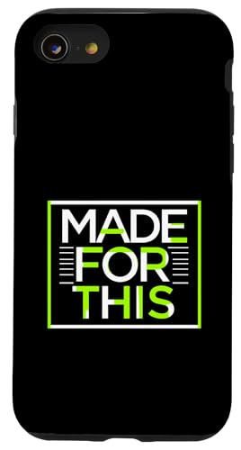 MADE FOR THIS Fett typografisch Hülle für iPhone SE (2020) / 7 / 8 von Kühnes typografisches Design