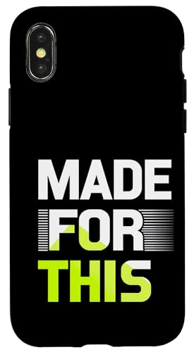 MADE FOR THIS Fett typografisch Hülle für iPhone X/XS von Kühnes typografisches Design