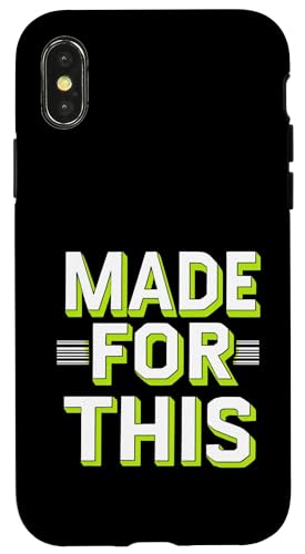 MADE FOR THIS Fett typografisch Hülle für iPhone X/XS MADE FOR THIS Fett typografisch Hülle für iPhone X/XS von Kühnes typografisches Design