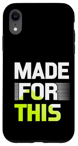 MADE FOR THIS Fett typografisch Hülle für iPhone XR MADE FOR THIS Fett typografisch Hülle für iPhone XR von Kühnes typografisches Design