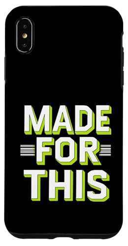 MADE FOR THIS Fett typografisch Hülle für iPhone XS Max von Kühnes typografisches Design