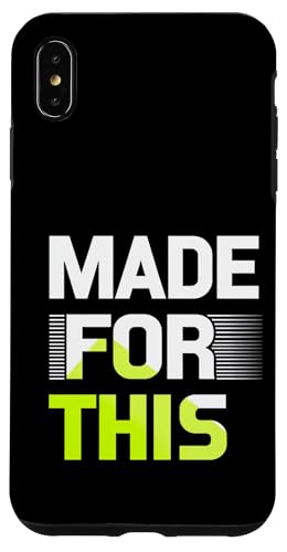 MADE FOR THIS Fett typografisch Hülle für iPhone XS Max von Kühnes typografisches Design