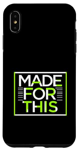 MADE FOR THIS Fett typografisch Hülle für iPhone XS Max von Kühnes typografisches Design