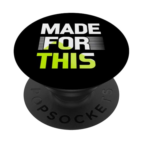 MADE FOR THIS Fett typografisch PopSockets Klebender PopGrip von Kühnes typografisches Design