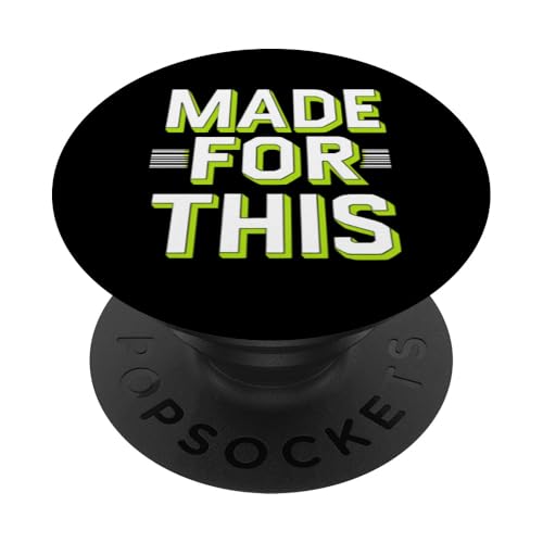 MADE FOR THIS Fett typografisch PopSockets Klebender PopGrip MADE FOR THIS Fett typografisch PopSockets Klebender PopGrip von Kühnes typografisches Design