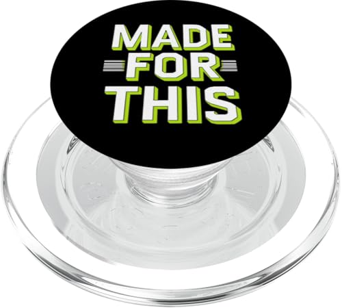 MADE FOR THIS Fett typografisch PopSockets PopGrip für MagSafe MADE FOR THIS Fett typografisch PopSockets PopGrip für MagSafe von Kühnes typografisches Design