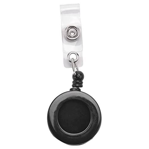 Kueohse 1 Stueck Abzeichenhalter Einziehbare Rolle YOYO Clip Kippschalter ID-Kartenschluessel schwarz von Kueohse