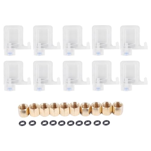 Kueohse 10 StüCke Eco Solvent Drucker Tinten DäMpfer Dx5 Druck Kopf Dumper für Druck Kopf Mutoh Galaxy Menschlichen Xuli Plotter 4X3 Mm Rohr von Kueohse