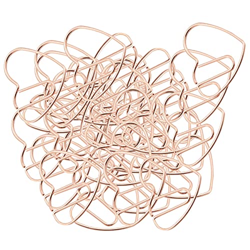 Kueohse 100 StüCke Liebe FöRmige Kleine BüRo Klammern Lese Zeichen Clips für BüRo Schul Heim Metall BüRo Klammern Rose Gold Kueohse 100 StüCke Liebe FöRmige Kleine BüRo Klammern Lese Zeichen Clips für BüRo Schul Heim Metall BüRo Klammern Rose Gold von Kueohse