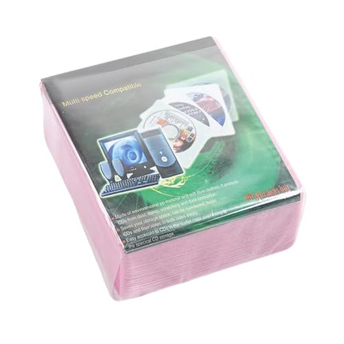 Kueohse 100-Teiliges Doppelseitiges CD/DVD-Sammelset, Kratzfest, Staubdicht, Aufbewahrung, CD-Slot-Tasche, Rosa Kueohse 100-Teiliges Doppelseitiges CD/DVD-Sammelset, Kratzfest, Staubdicht, Aufbewahrung, CD-Slot-Tasche, Rosa von Kueohse