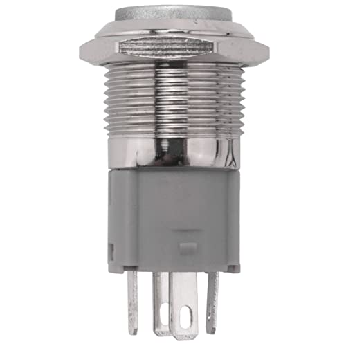 Kueohse 12V 16mm Auto LED Licht Momentan Hupenknopf Metallschalter Druckknopf Blau Kueohse 12V 16mm Auto LED Licht Momentan Hupenknopf Metallschalter Druckknopf Blau von Kueohse
