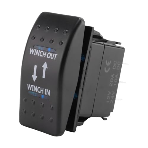 Kueohse 12V 20A Winch In Winch Out EIN-AUS-EIN Wippschalter 7-Polige LED Blau Kueohse 12V 20A Winch In Winch Out EIN-AUS-EIN Wippschalter 7-Polige LED Blau von Kueohse