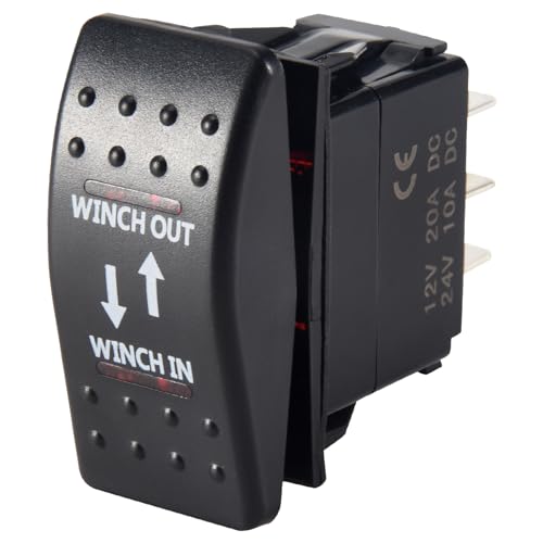 Kueohse 12V 20A Winch In Winch Out EIN-AUS-EIN Wippschalter 7-Polige LED Rot Kueohse 12V 20A Winch In Winch Out EIN-AUS-EIN Wippschalter 7-Polige LED Rot von Kueohse