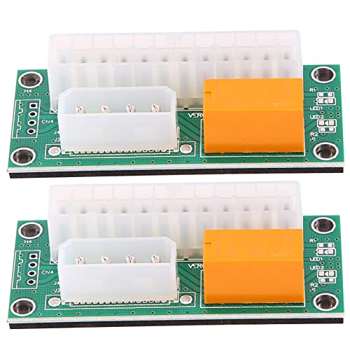 Kueohse 2 Pack Dual PSU Multiple Power Netzteil Adapter, Add2Psu ATX 24 Pin zu Molex 4Pin Anschluss für BTC Miner Kueohse 2 Pack Dual PSU Multiple Power Netzteil Adapter, Add2Psu ATX 24 Pin zu Molex 4Pin Anschluss für BTC Miner von Kueohse