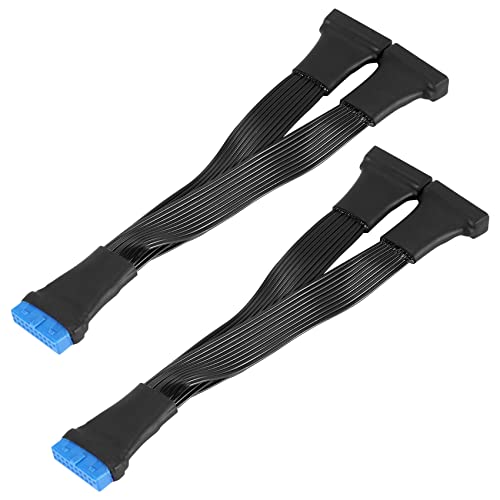 Kueohse 2 StüCk Motherboard USB 3.0 19PIN Header 1 zu 2 VerläNgerung Splitter Kabel,12Cm 19Pin Internes VerläNgerung Header Adapter Kabel Kueohse 2 StüCk Motherboard USB 3.0 19PIN Header 1 zu 2 VerläNgerung Splitter Kabel,12Cm 19Pin Internes VerläNgerung Header Adapter Kabel von Kueohse