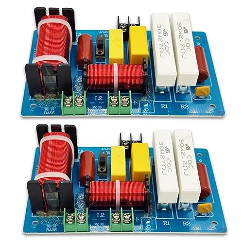 Kueohse 2 Stück PA-2A 2-Wege-Lautsprecher-Crossover-Höhen + 450-W-Subwoofer mit Reinem Bass, Frequenzteilerfilter, DIY, Blaue Leiterplatte + Elektronische Komponenten für Zuhause Kueohse 2 Stück PA-2A 2-Wege-Lautsprecher-Crossover-Höhen + 450-W-Subwoofer mit Reinem Bass, Frequenzteilerfilter, DIY, Blaue Leiterplatte + Elektronische Komponenten für Zuhause von Kueohse