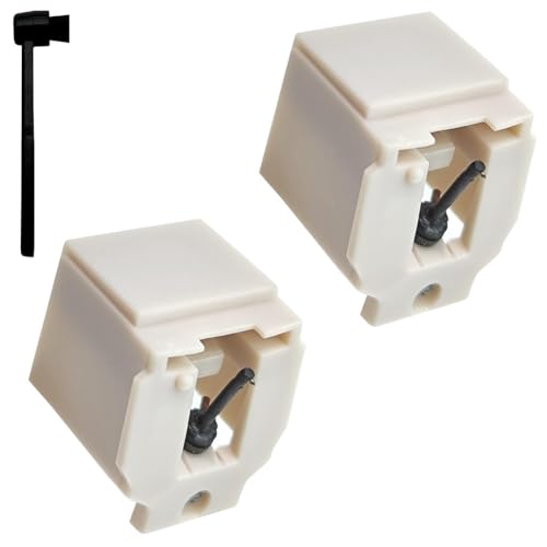 Kueohse 2 Stück Teile Zubehör Stylus ATN3600L Schallplattenspielernadel für AT-LP60 Plattenspieler Phonograph Platenspeler Plattenspieler von Kueohse
