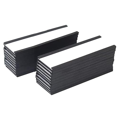 Kueohse 20 Stück Weiße C-Kanal-Papierkarten-Schutzfolie, Starker Magnet, Schmutzfrei, Abnehmbar, 10,2 X 4,9 cm. Kueohse 20 Stück Weiße C-Kanal-Papierkarten-Schutzfolie, Starker Magnet, Schmutzfrei, Abnehmbar, 10,2 X 4,9 cm. von Kueohse