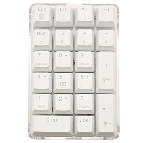 Kueohse 21 Tasten Hintergrund Beleuchtete Mechanische Ziffern Block Tastatur mit Blauen Schaltern für Notebook Desktop Pc Kueohse 21 Tasten Hintergrund Beleuchtete Mechanische Ziffern Block Tastatur mit Blauen Schaltern für Notebook Desktop Pc von Kueohse