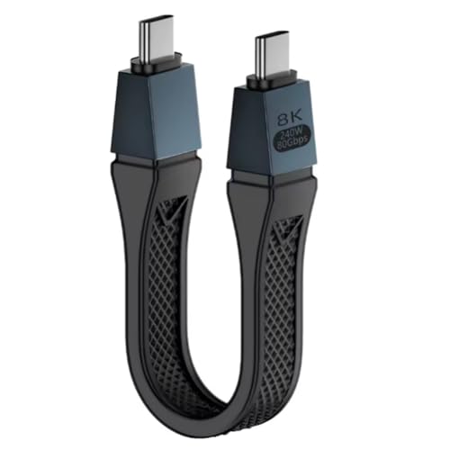 Kueohse 240 W 80 GB Doppelseitige Getriebe Flexible Kabel-C-C-Male zum Typ-C-Full-Function-Datenkabel zum Typ-C Kueohse 240 W 80 GB Doppelseitige Getriebe Flexible Kabel-C-C-Male zum Typ-C-Full-Function-Datenkabel zum Typ-C von Kueohse