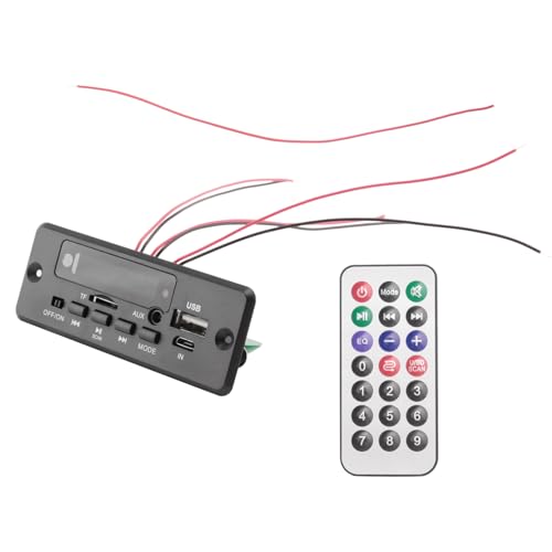 Kueohse 2X25W 50W VerstäRker MP3 Player Dekoder Board 5V-12V Bluetooth 5.0 Auto FM Radio UnterstüTzung TF USB AUX Player Dekoder von Kueohse