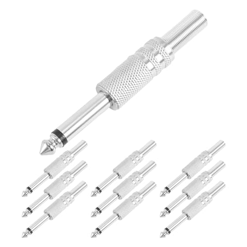Kueohse 6,35 Mm Mono VerstäRker Stecker 1/4Zoll Stecker Mono Mono Buchse Audio Kabel Anschluss Stecker Mikrofon Audio AnschlüSse 10 StüCk Kueohse 6,35 Mm Mono VerstäRker Stecker 1/4Zoll Stecker Mono Mono Buchse Audio Kabel Anschluss Stecker Mikrofon Audio AnschlüSse 10 StüCk von Kueohse