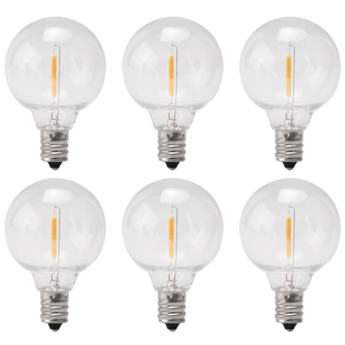 Kueohse 6 StüCk G40 Led Licht GlüHbirnen, E12 Schraube Sockel Bruchsichere LED Globe Licht GlüHbirnen für Solar Lichter Ketten Warmweiß Kueohse 6 StüCk G40 Led Licht GlüHbirnen, E12 Schraube Sockel Bruchsichere LED Globe Licht GlüHbirnen für Solar Lichter Ketten Warmweiß von Kueohse