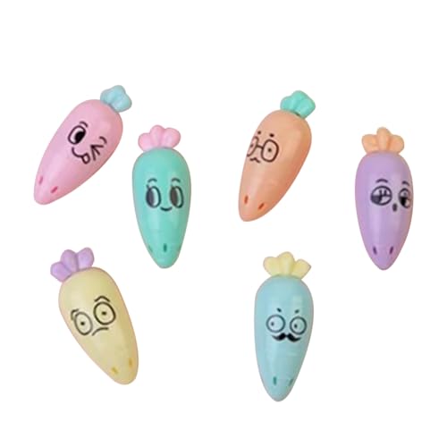 Kueohse 6-Teiliges Mini-Textmarker-Set für Schulmarkierungen – Multifunktions-Textmarker-Set mit Komfortablem Kueohse 6-Teiliges Mini-Textmarker-Set für Schulmarkierungen – Multifunktions-Textmarker-Set mit Komfortablem von Kueohse