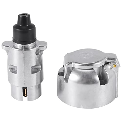Kueohse Anhänger Zubehör - 7 Poliger Anhänger Stecker, 12 V Dosen, Anhänger Kupplung zum Abschleppen Von 7 Poligen Metall Anhänger Kupplungen Kueohse Anhänger Zubehör - 7 Poliger Anhänger Stecker, 12 V Dosen, Anhänger Kupplung zum Abschleppen Von 7 Poligen Metall Anhänger Kupplungen von Kueohse