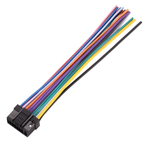 Kueohse Auto CD Radio Audio Stereo Standard Kabelbaum Stecker Kabel Adapter Stecker Kabel für 9887 Kueohse Auto CD Radio Audio Stereo Standard Kabelbaum Stecker Kabel Adapter Stecker Kabel für 9887 von Kueohse