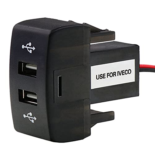 Kueohse Auto Dual USB LadegeräT 5V 2. USB Steckdose für Stralis Hi-Way Eurocargo Kueohse Auto Dual USB LadegeräT 5V 2. USB Steckdose für Stralis Hi-Way Eurocargo von Kueohse