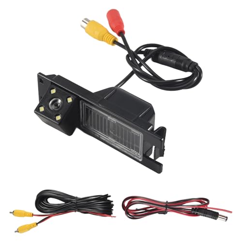 Kueohse Auto HD 4LED RüCkfahrkamera Heck Ansicht Backup RüCkwäRts Einparken RüCkfahrkamera für H J Meriva Regal von Kueohse