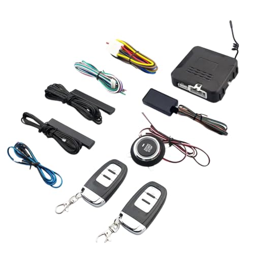 Kueohse Auto Mobiltelefon Fernbedienung Motor Starten Ein-Knopf-Start-Stopp Schwarzer Kunststoff Autostart Schlüsselloses Zugangssystem Zentralverriegelung Kueohse Auto Mobiltelefon Fernbedienung Motor Starten Ein-Knopf-Start-Stopp Schwarzer Kunststoff Autostart Schlüsselloses Zugangssystem Zentralverriegelung von Kueohse