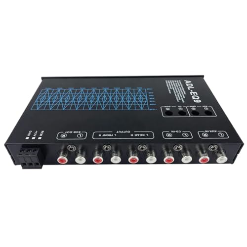 Kueohse Auto Square 9-Band-Grafik-Equalizer, Digitaler Auto-Audio-Verstärker, Equalizer + Einstellbarer Filter Kueohse Auto Square 9-Band-Grafik-Equalizer, Digitaler Auto-Audio-Verstärker, Equalizer + Einstellbarer Filter von Kueohse