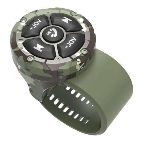 Kueohse Bluetooth-Medientasten-Fernbedienung, 5 Tasten, Kabelloser Musik-Controller für Auto-Motorrad-Lenkrad-Medien-Controller Kueohse Bluetooth-Medientasten-Fernbedienung, 5 Tasten, Kabelloser Musik-Controller für Auto-Motorrad-Lenkrad-Medien-Controller von Kueohse