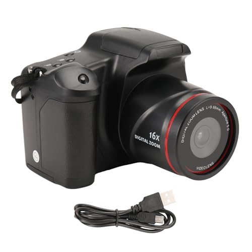 Kueohse Digitalkamera Vlog-Kamera Fotografie 16-Facher Digitalzoom 720P HD SLR-Kamera Anti-Shake-Fotokameras für Live-Stream von Kueohse