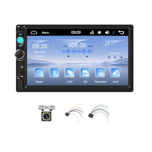 Kueohse Doppel-Din-Autoradio 7-Auto-Multimedia-MP5-Player Unterstützt Kabelgebundenes Carplay/Mirror Link/FM Kueohse Doppel-Din-Autoradio 7-Auto-Multimedia-MP5-Player Unterstützt Kabelgebundenes Carplay/Mirror Link/FM von Kueohse