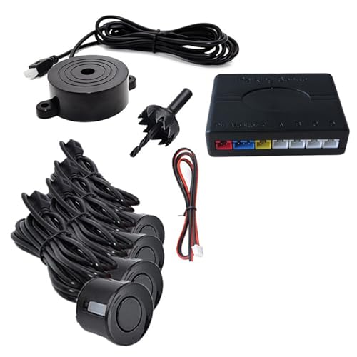 Kueohse Einparkhilfe-Set Fürs Auto, Universell, 4 Sensoren, Summer, Rückfahrradar, Ton, Alarmanzeige, Sondensystem Kueohse Einparkhilfe-Set Fürs Auto, Universell, 4 Sensoren, Summer, Rückfahrradar, Ton, Alarmanzeige, Sondensystem von Kueohse