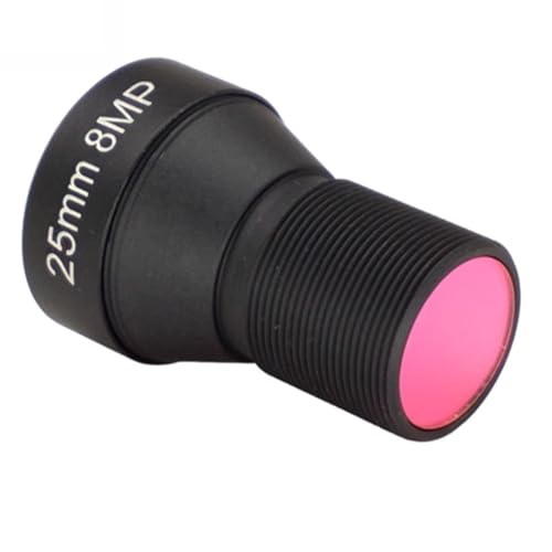 Kueohse HD 4K 8MP CCTV-Objektiv 25MM M12-Halterung Geringe Verzerrung Blende F1.6 Format 1/1,8 mit 650 Nm IR-Filter für Action-Kamera Kueohse HD 4K 8MP CCTV-Objektiv 25MM M12-Halterung Geringe Verzerrung Blende F1.6 Format 1/1,8 mit 650 Nm IR-Filter für Action-Kamera von Kueohse