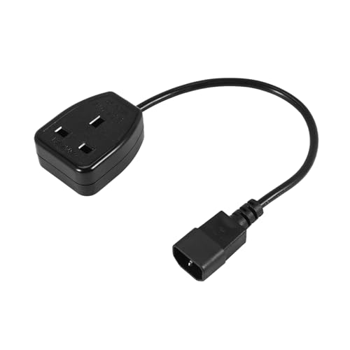 Kueohse IEC320 C14 eine UK BS1363A Steckdose, IEC C14 Stecker eine UK 3Pin Buchse Buchse Power Adapter Kabel für PDU USV (0,) von Kueohse