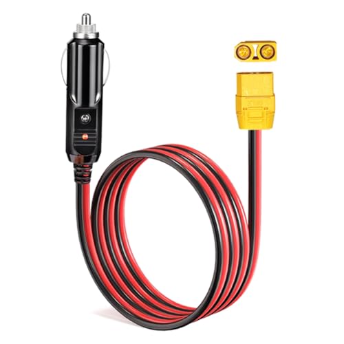 Kueohse Ladekabel für Zigarettenanzünder, XT90-Buchse auf Zigarettenanzünder-Stecker für Solargenerator-, 14 AWG, 12 V Kueohse Ladekabel für Zigarettenanzünder, XT90-Buchse auf Zigarettenanzünder-Stecker für Solargenerator-, 14 AWG, 12 V von Kueohse