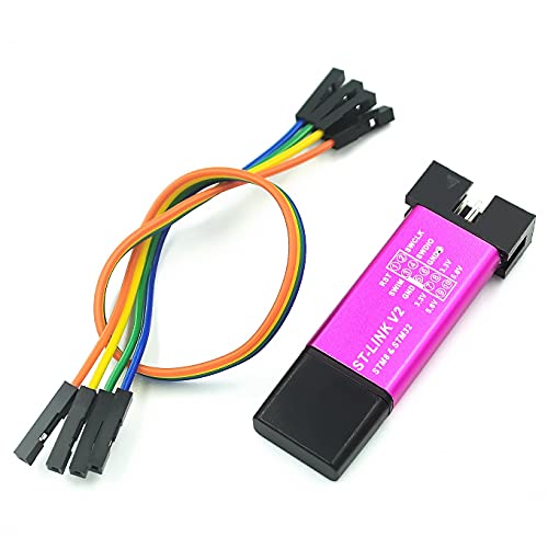 Kueohse Link V2 Mini STM8 STM32 Simulator Download Programmer Programmierung mit Abdeckung Kabel (ZufäLlige Farbe) von Kueohse