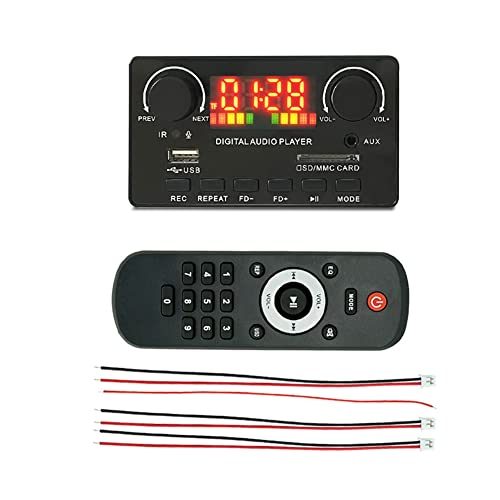 Kueohse MP3 WMA Decoder Board Wireless Bluetooth 5.0 7V-25V Decoder Auto MP3 Player USB Aufnahmemodul FM AUX Radio für Lautsprecher Kueohse MP3 WMA Decoder Board Wireless Bluetooth 5.0 7V-25V Decoder Auto MP3 Player USB Aufnahmemodul FM AUX Radio für Lautsprecher von Kueohse