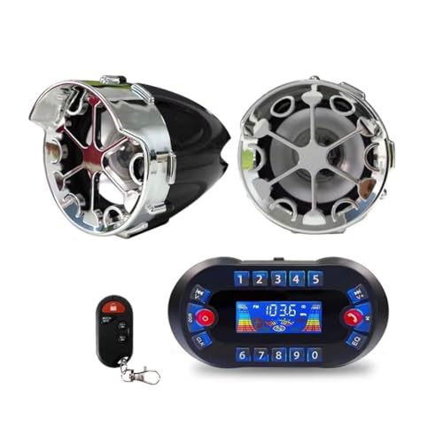 Kueohse Motorrad-Bluetooth-Lautsprecher-Verstärker Ausgang 2,1A Musik MP3 Player Motorrad FM Radio Stereo-Lautsprecher Schwarz Kueohse Motorrad-Bluetooth-Lautsprecher-Verstärker Ausgang 2,1A Musik MP3 Player Motorrad FM Radio Stereo-Lautsprecher Schwarz von Kueohse
