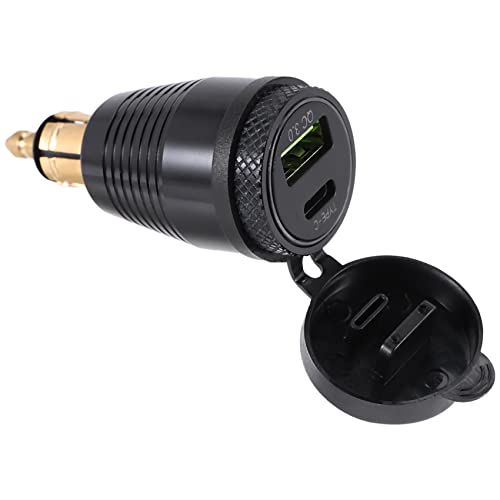 Kueohse Motorrad DIN Stecker Wasserdichtes LadegeräT ein QC3.0 USB LadegeräT & Typ C 30W Netzteil Adapter Buchse Kueohse Motorrad DIN Stecker Wasserdichtes LadegeräT ein QC3.0 USB LadegeräT & Typ C 30W Netzteil Adapter Buchse von Kueohse