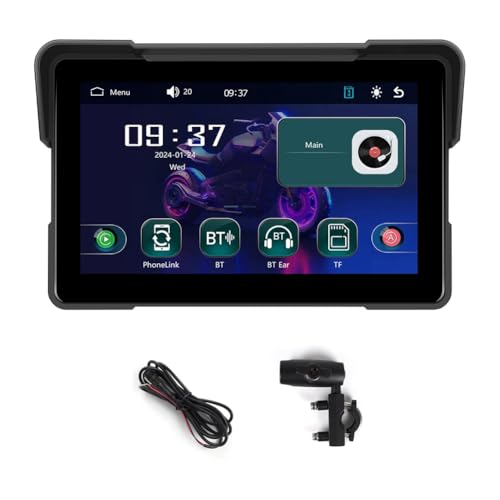 Kueohse Motorrad-DVR-Navigationsbildschirm Carplay Android Auto Bildschirm 7-Motorradtragbarer Monitor von Kueohse