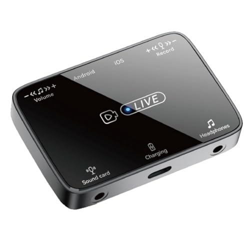 Kueohse Neu Geeignet für Beleuchtung/TypeC Universal Stereo Live Broadcast Sound Card Adapter Karaoke und Mikrofon Artefakt Kueohse Neu Geeignet für Beleuchtung/TypeC Universal Stereo Live Broadcast Sound Card Adapter Karaoke und Mikrofon Artefakt von Kueohse