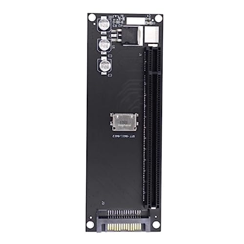 Kueohse PCIe-Auf-SFF-8611-Adapter, Oculink SFF-8611 auf PCIe PCI-Express 16X 4X-Adapter mit SATA-Stromanschluss für Mainboard-Grafik von Kueohse