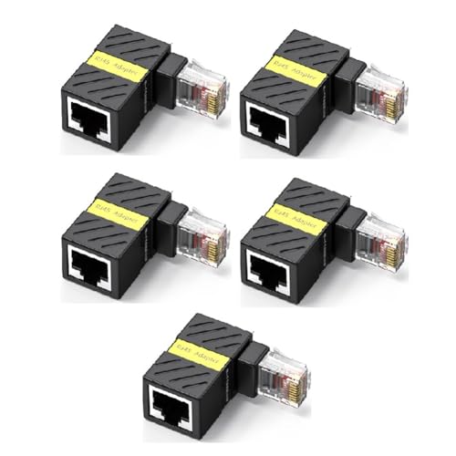 Kueohse RJ45 360° Drehbarer Netzwerkstecker 90 Grad Rechtwinkliger Gigabit-Adapter Universal-Konverter Stecker auf Buchse Kueohse RJ45 360° Drehbarer Netzwerkstecker 90 Grad Rechtwinkliger Gigabit-Adapter Universal-Konverter Stecker auf Buchse von Kueohse