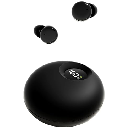 Kueohse Schlaf-Ohrhörer, Kabellose Bluetooth-Ohrhörer, Kleine Mini-Schlaf-Kopfhörer zum Schlafen, Geräuschunterdrückung, Kabellose Kopfhörer – Schwarz, Langlebig, Einfache Installation, Einfach zu Bed von Kueohse